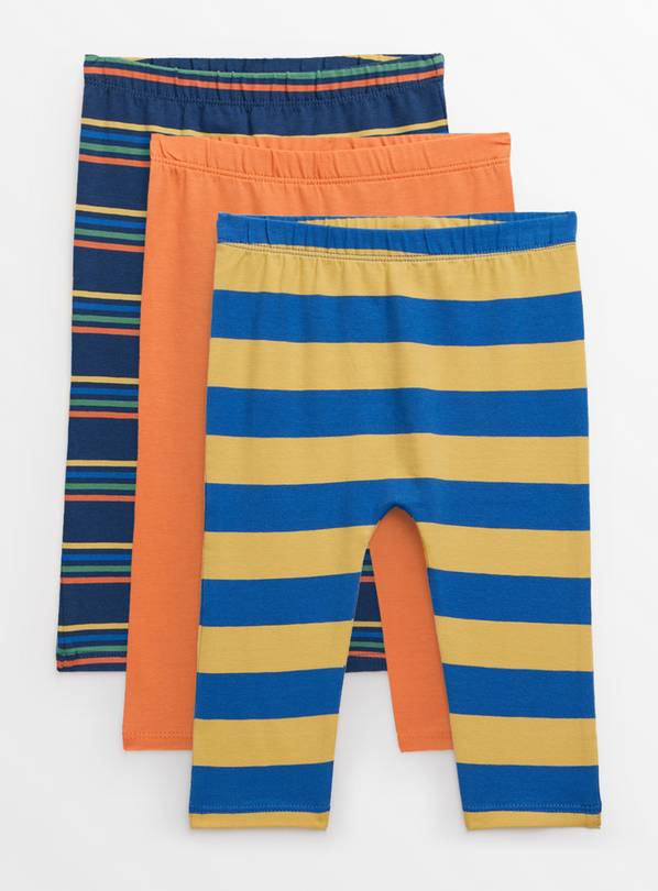 Bright Stripe Leggings 3 Pack 9-12 months